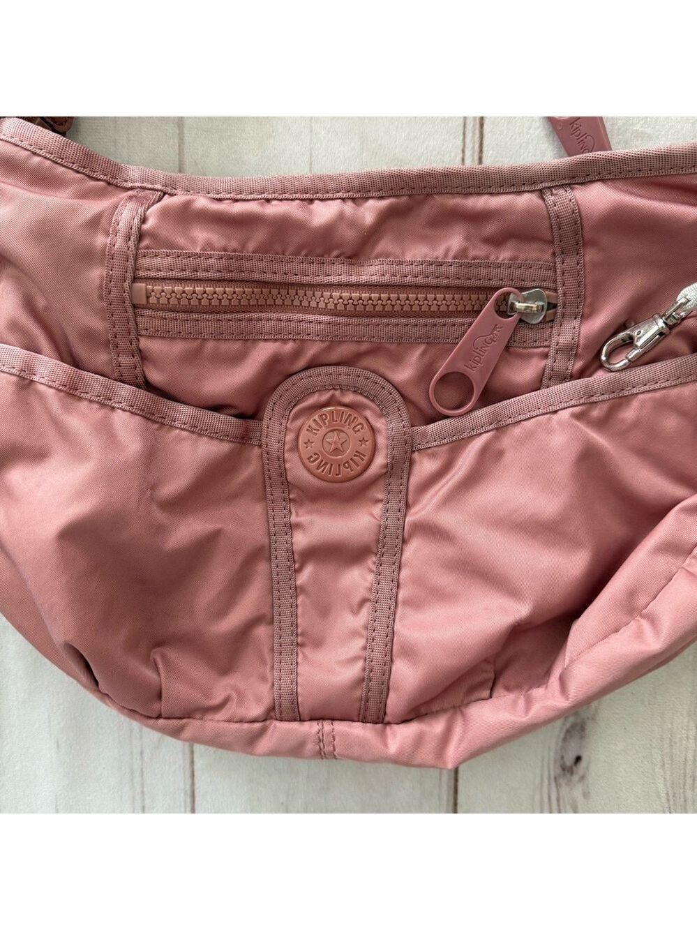 Kipling Dusty Rose Crossbody Bag Small lightweight Everyday Casual Purse Pink - Picture 2 of 16